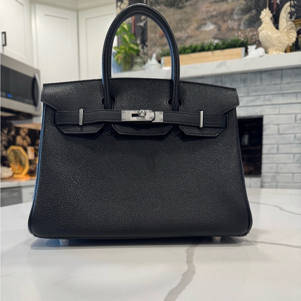 Black Genuine Leather Firken,Birken Style 30 CM